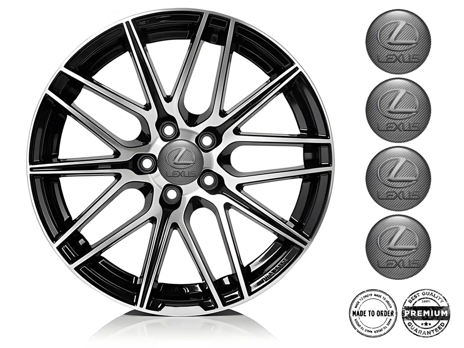 Lexus Calcomanía de Rueda Edición Estilo de Cúpula Alta Calidad
